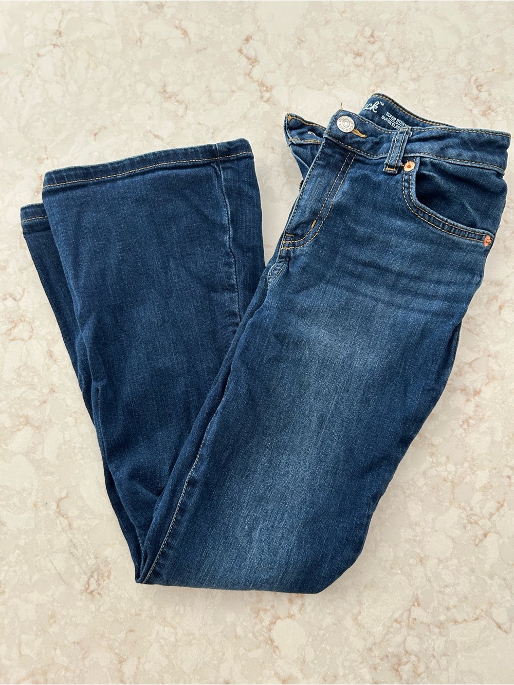 Girls Flare Cat & Jack Dark Blue Kids Jeans